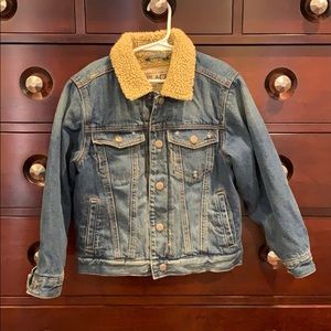 Kids Sherpa lined jean jacket